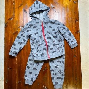 Boys Batman Superhero Hoodie & Joggers Eye Mask